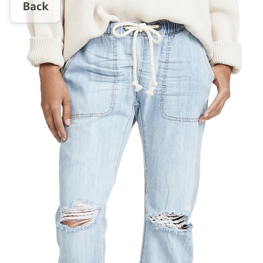 ONETEASPOON ELASTIC WAIST JEANS.   #5405